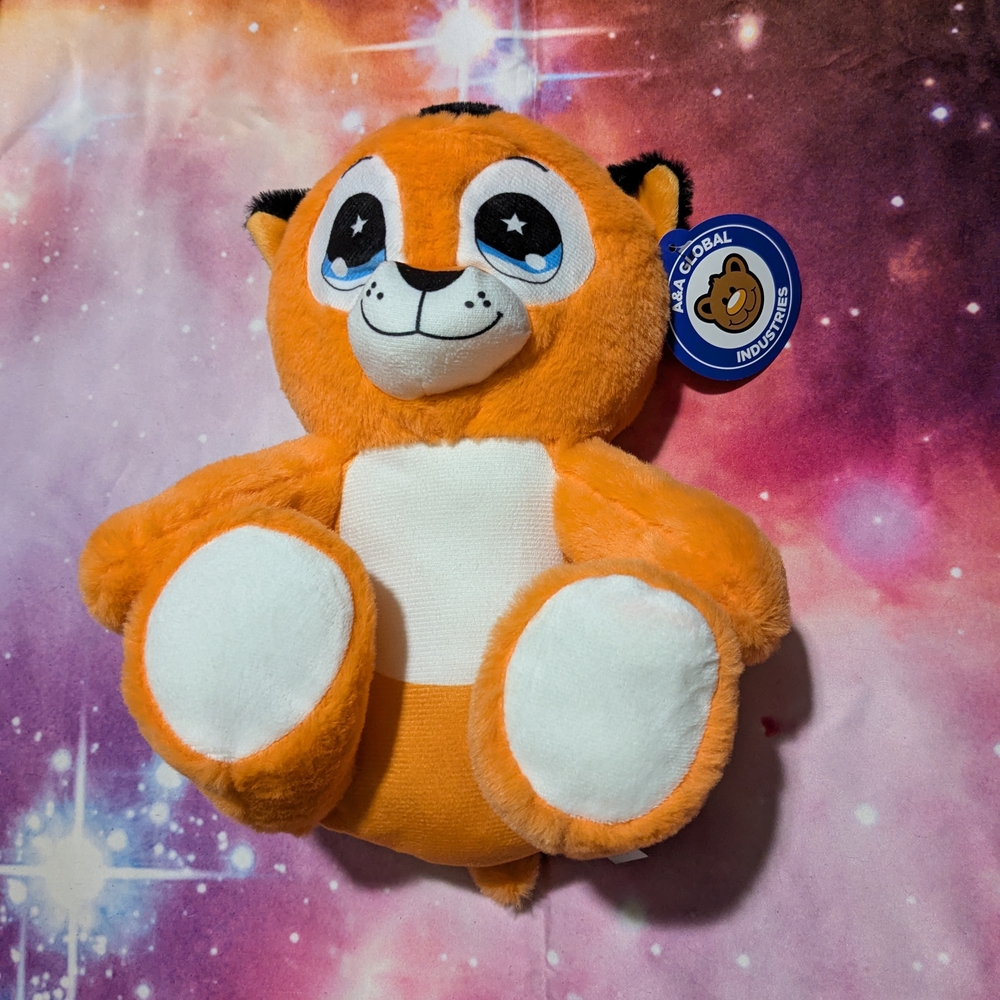 🐯 Orange and White Tiger Plush Toy